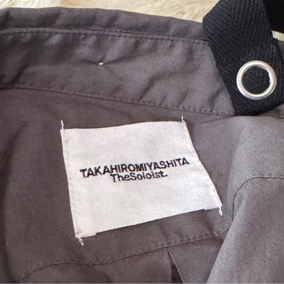 NWT TAKAHIROMIYASHITA TheSoloist. Asymmetric One-Shoulder Button Front Shirt - Picture 8 of 10